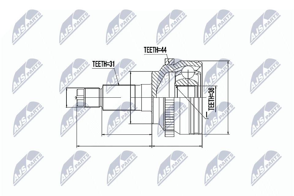 NTY Nivelsarja, vetoakseli NPZ-MZ-053