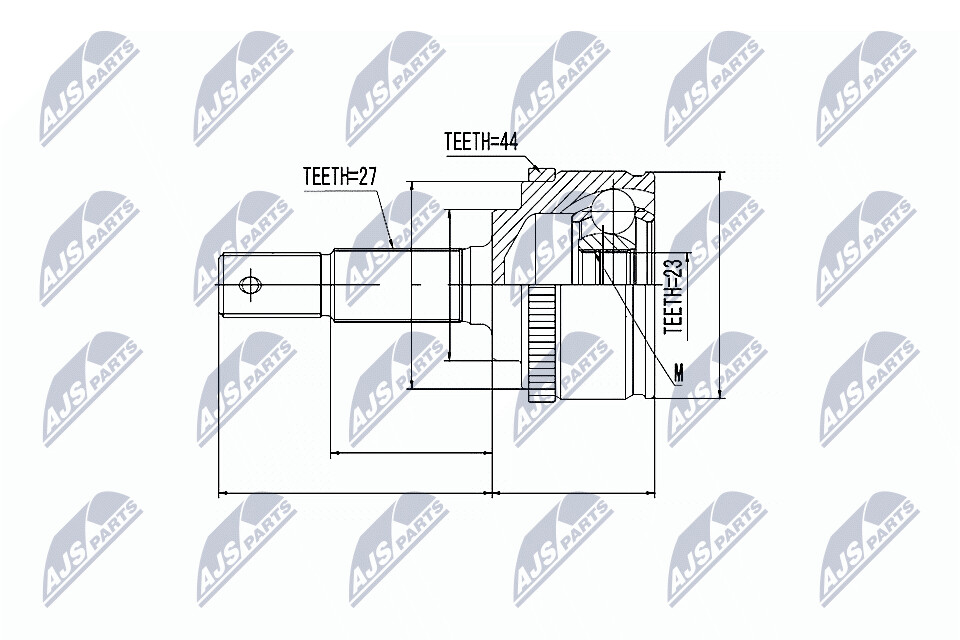 NTY Veovõlli otsa komplekt NPZ-NS-059