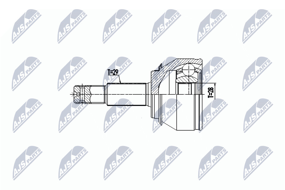 NTY Veovõlli otsa komplekt NPZ-NS-098