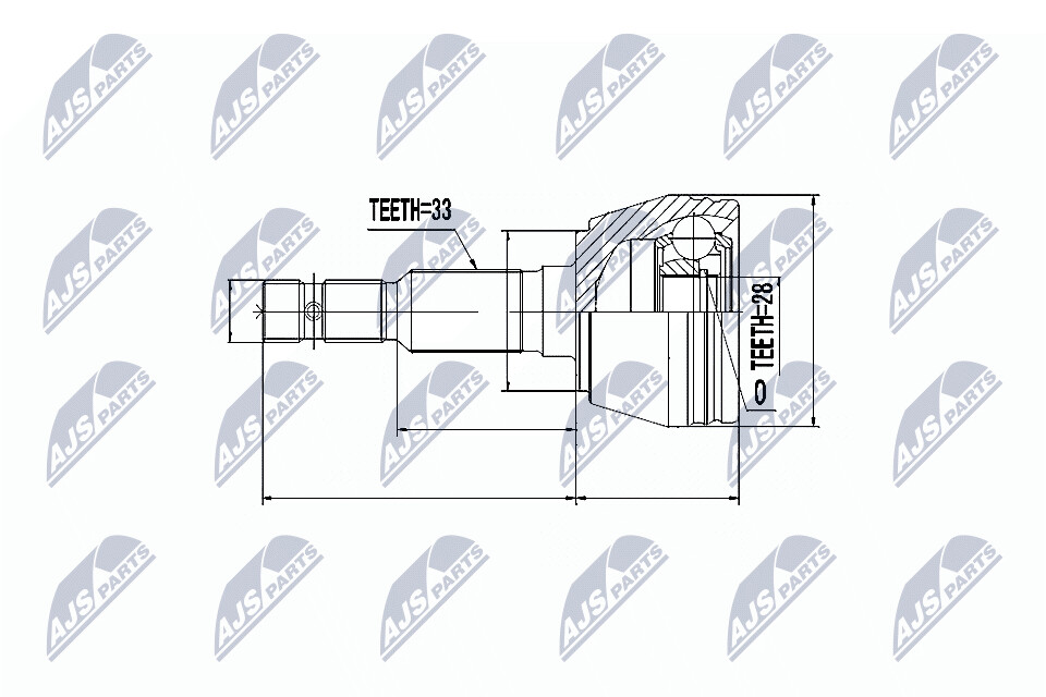 NTY Veovõlli otsa komplekt NPZ-PL-013