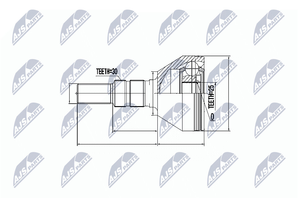 NTY Veovõlli otsa komplekt NPZ-PL-020