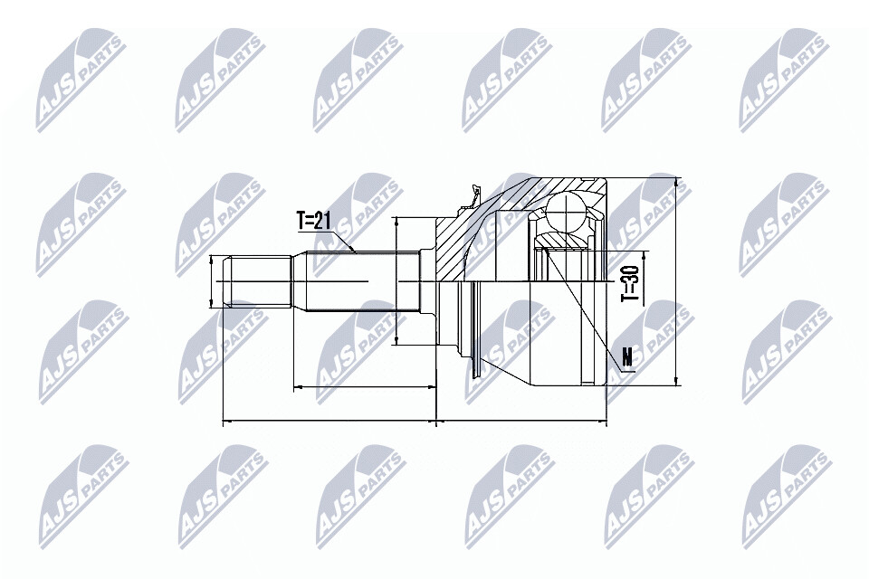 NTY Veovõlli otsa komplekt NPZ-RE-045