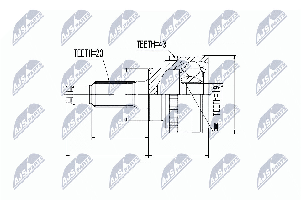 NTY Veovõlli otsa komplekt NPZ-SU-001