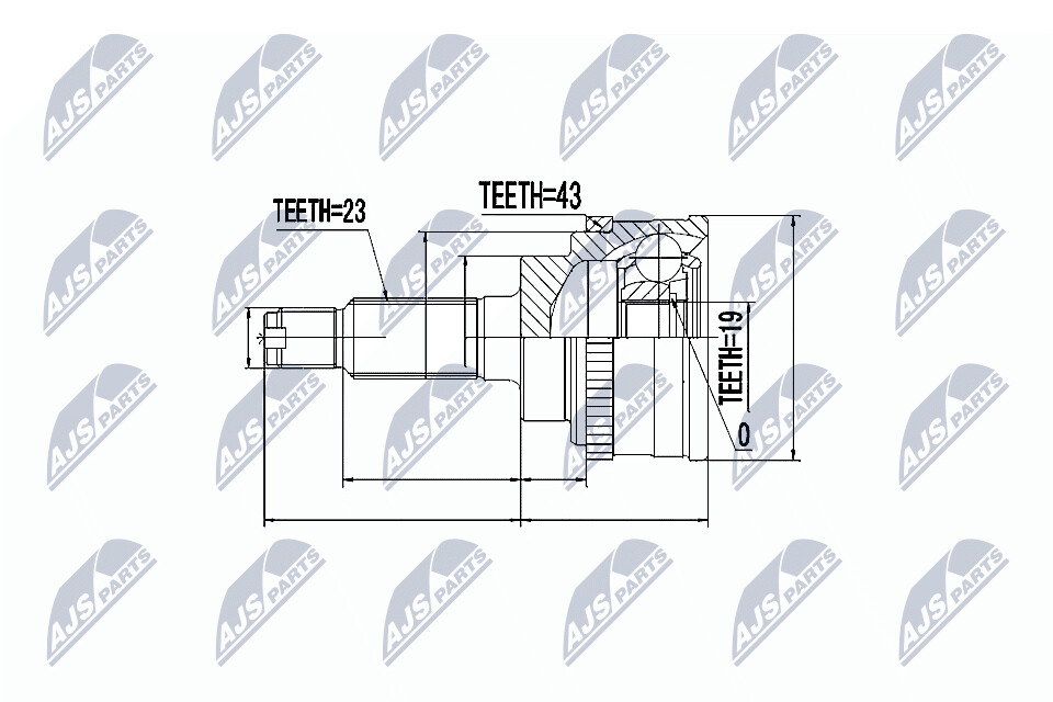 NTY Veovõlli otsa komplekt NPZ-SU-021