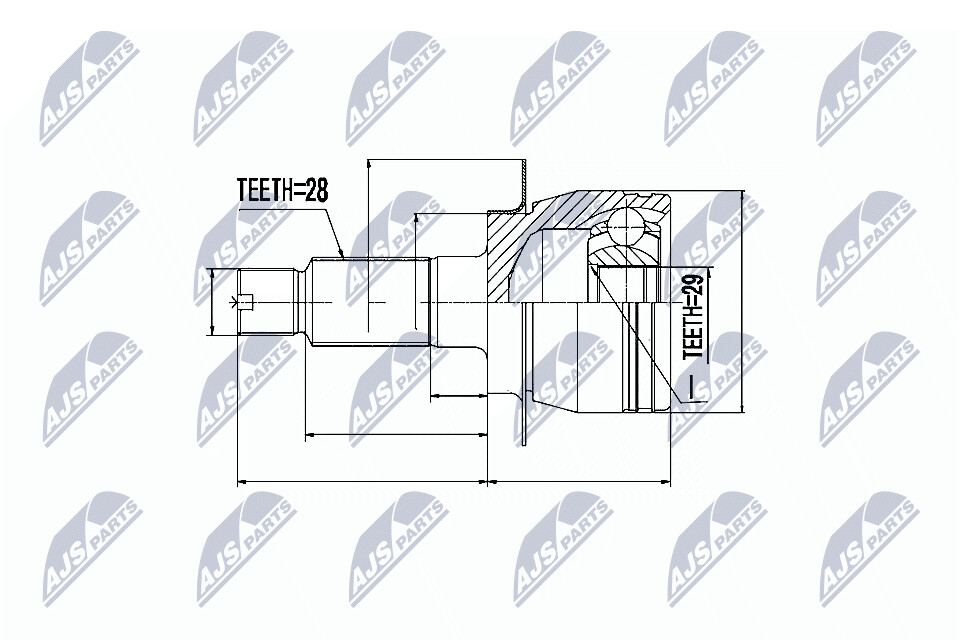 NTY Veovõlli otsa komplekt NPZ-SU-026