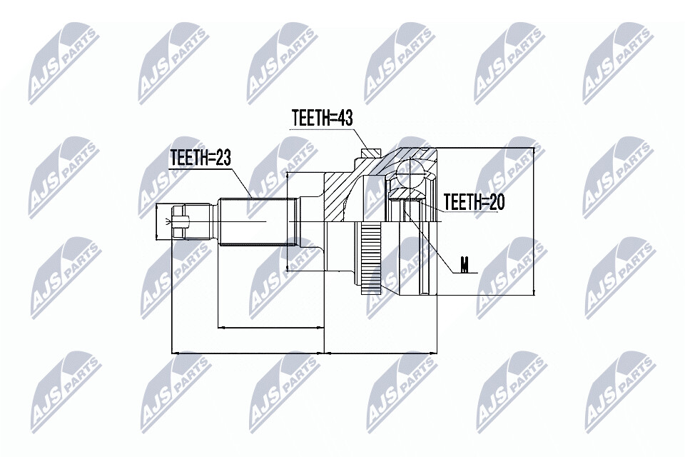 NTY Veovõlli otsa komplekt NPZ-SU-031