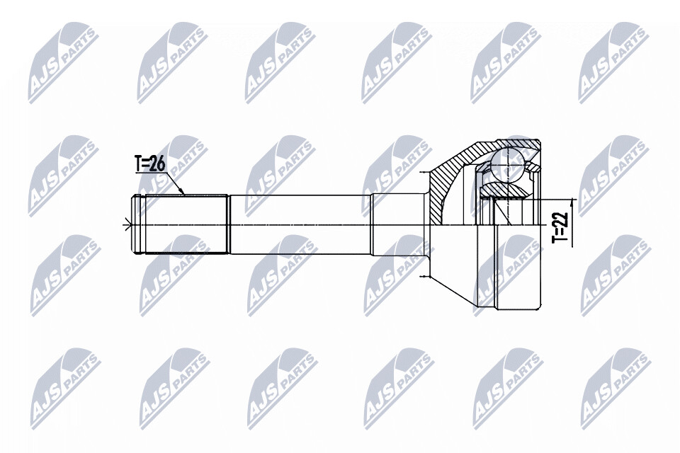 NTY Veovõlli otsa komplekt NPZ-SU-037