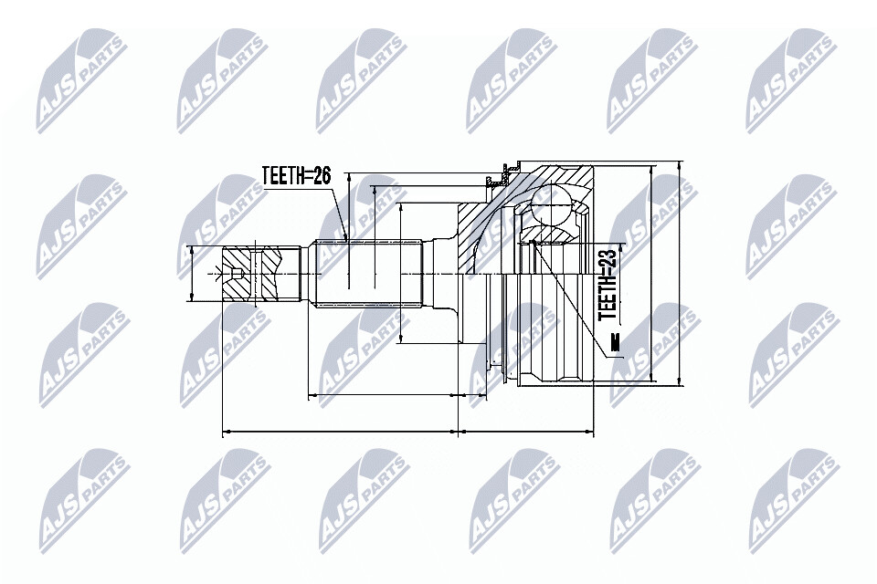 NTY Veovõlli otsa komplekt NPZ-TY-005
