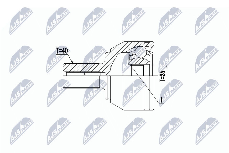 NTY Veovõlli otsa komplekt NPZ-VV-022